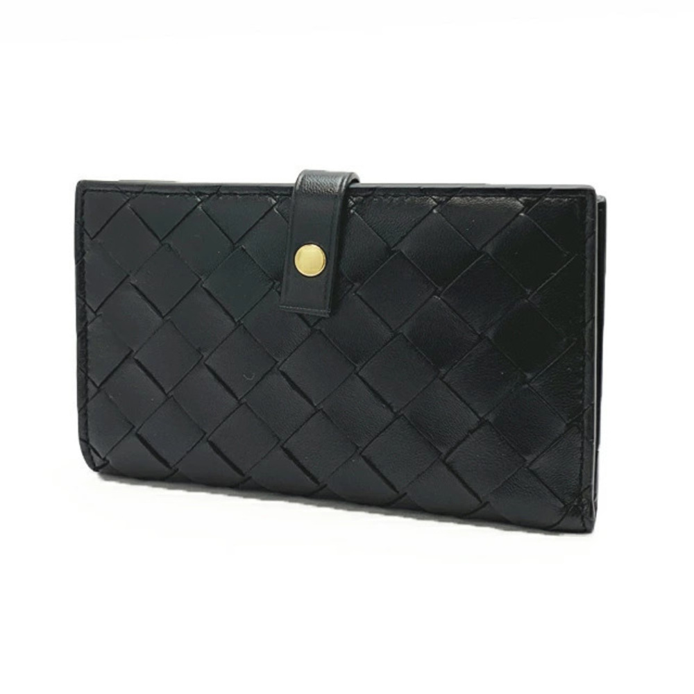 Bottega Veneta Bifold Wallet Leather Black